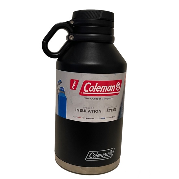 Coleman 64oz. Stainless Steel Insulated Growler, Black, NEW WITH TAGS - Picture 1 of 7